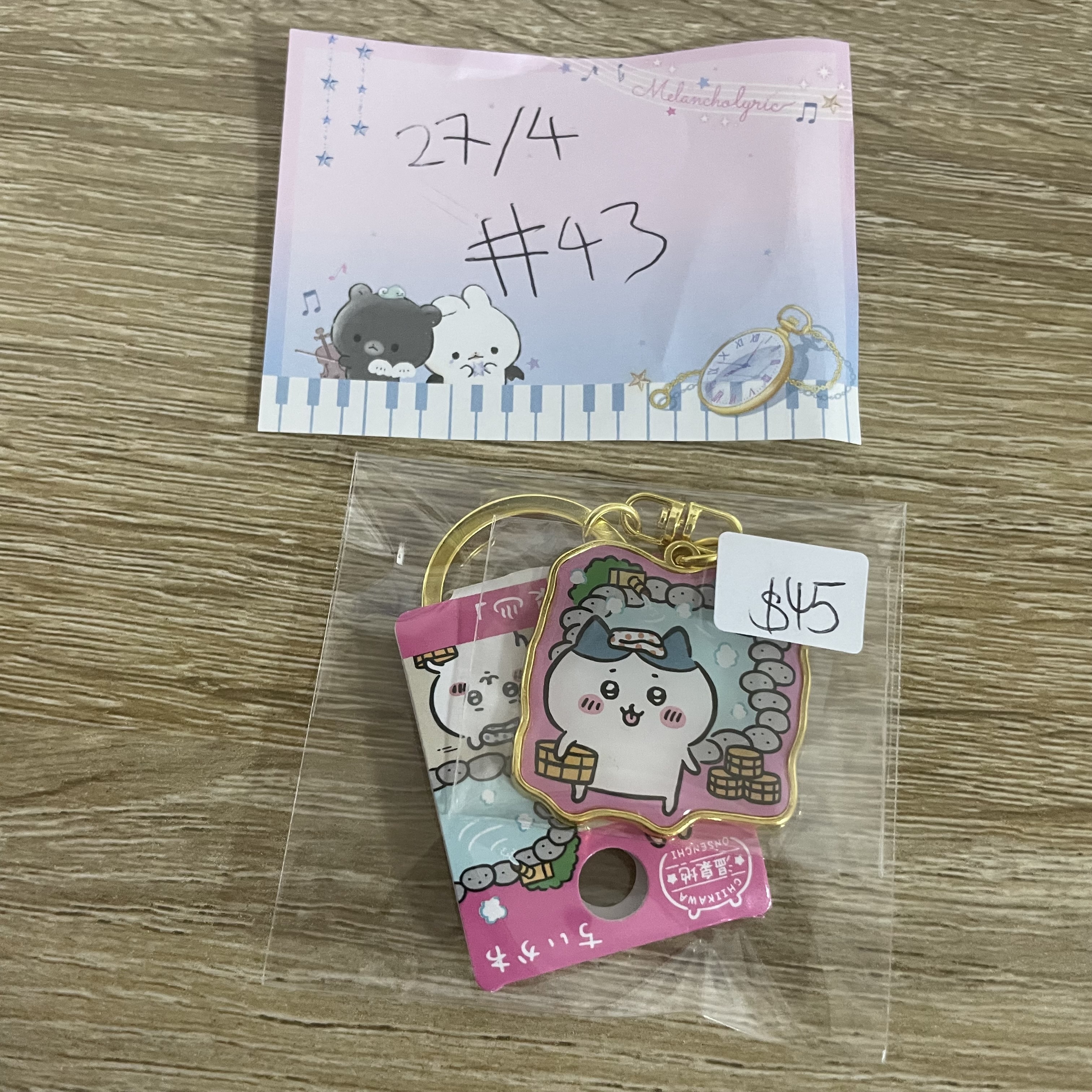 CHIIKAWA  八字貓 掛件#43