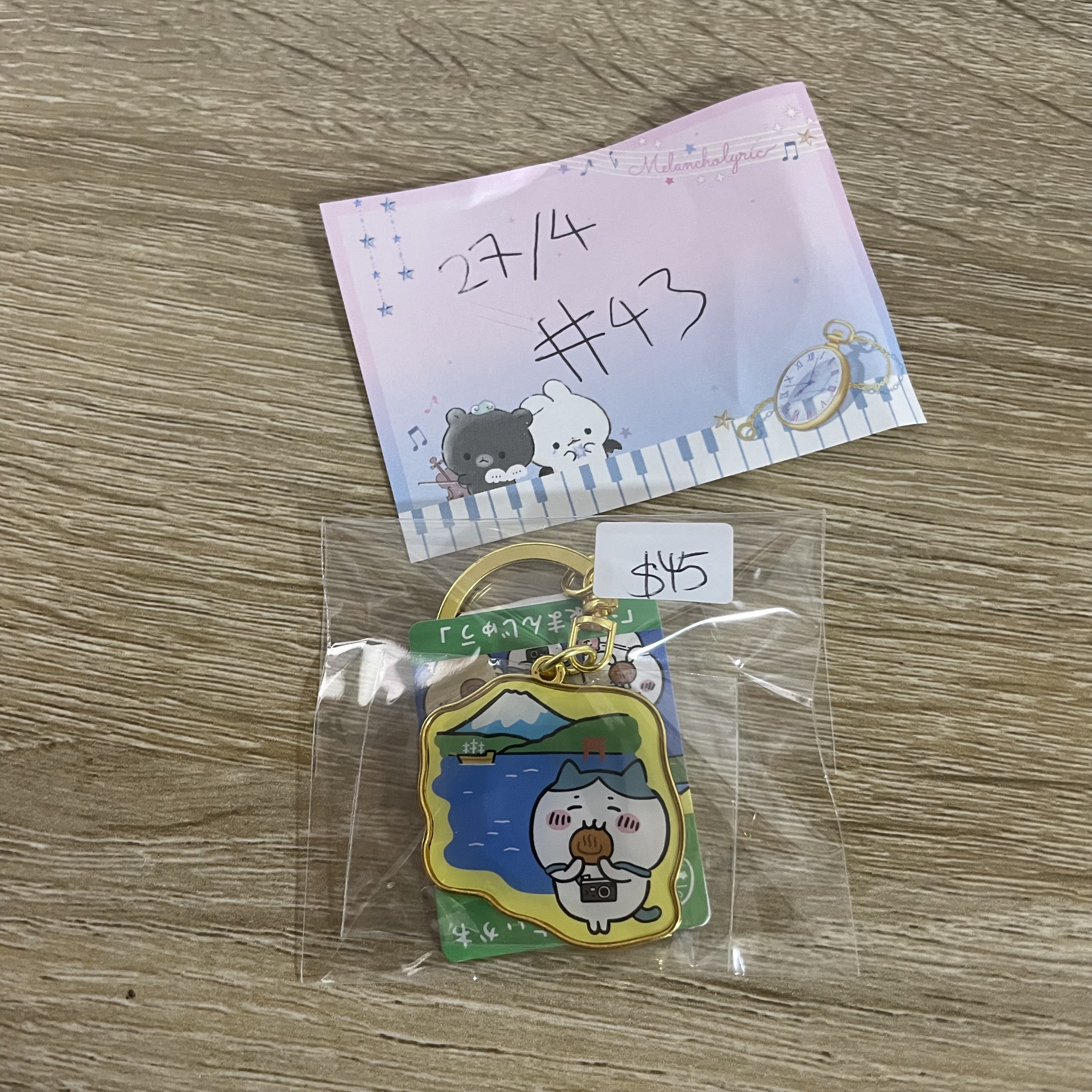 CHIIKAWA  八字貓 掛件#43