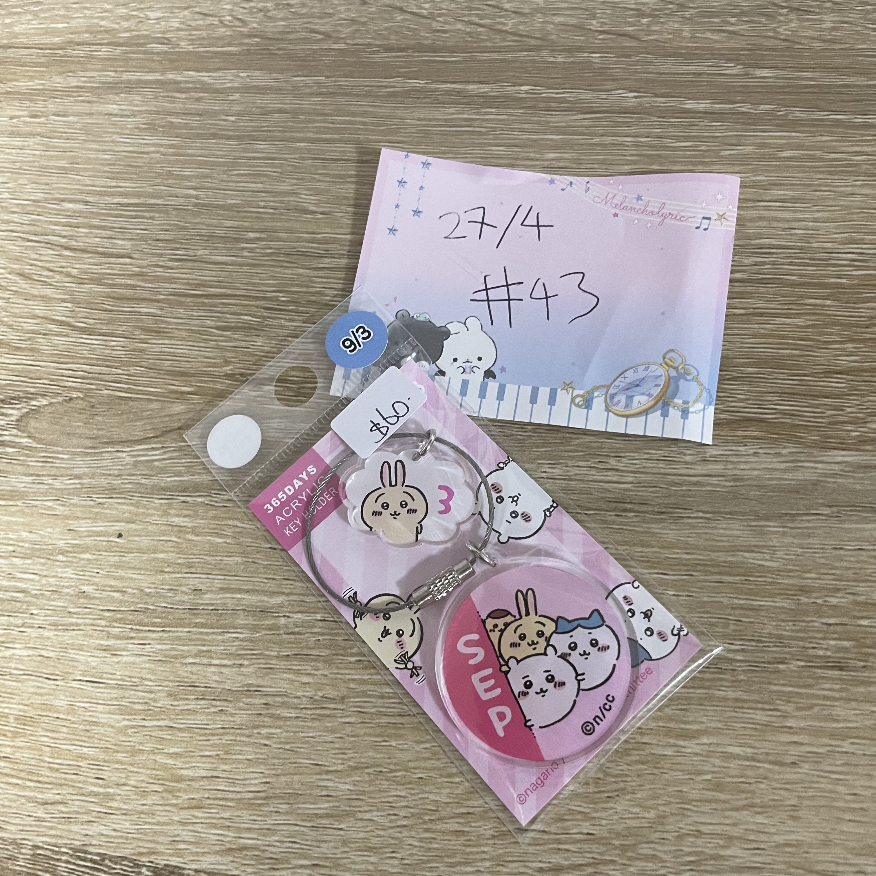 CHIIKAWA 三人 生日 掛件 9/3 #43