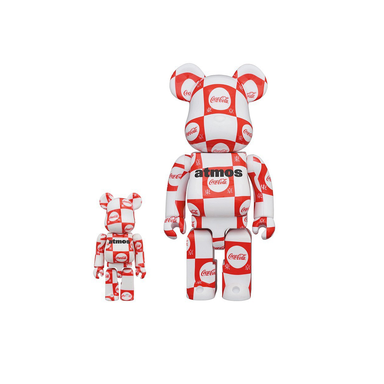 BE@RBRICK X COCA-COLA X ATMOS 400%+100% 可口可樂 聯名款