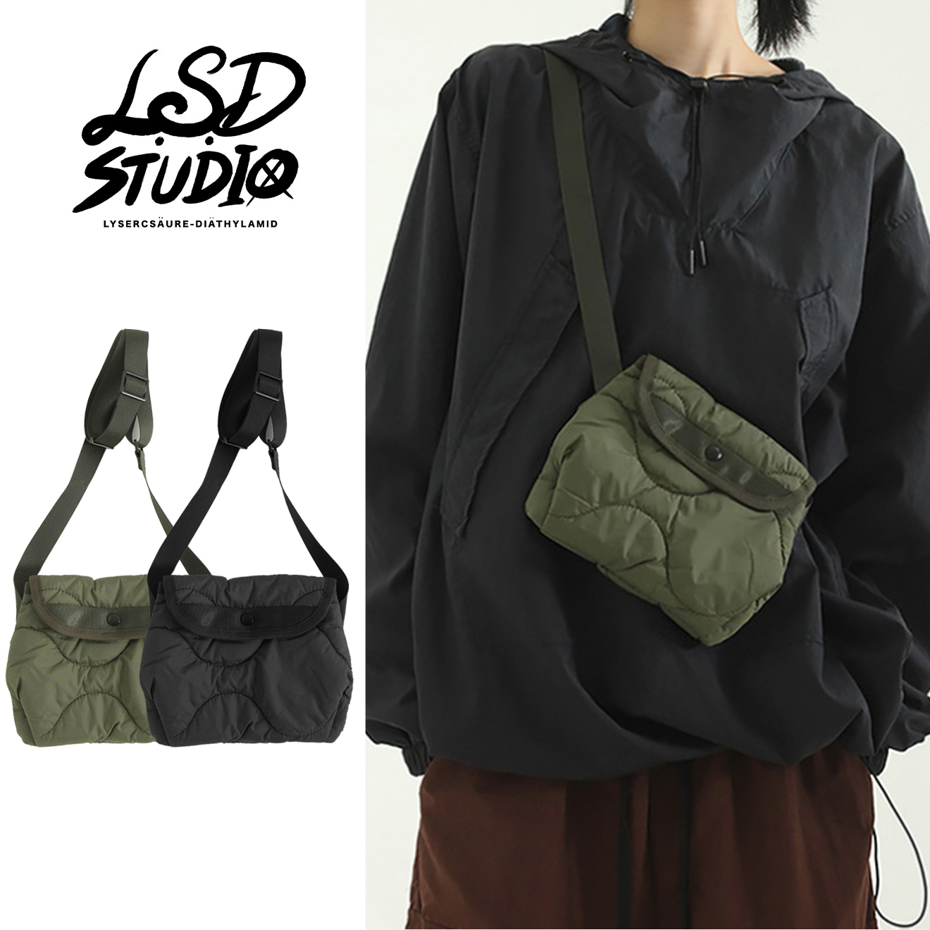 【BGJCP1】水波紋輕便單肩斜背包