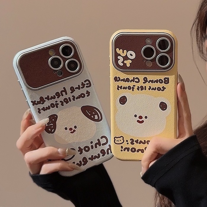 《42856》2色熊熊與狗狗iphone手機殼