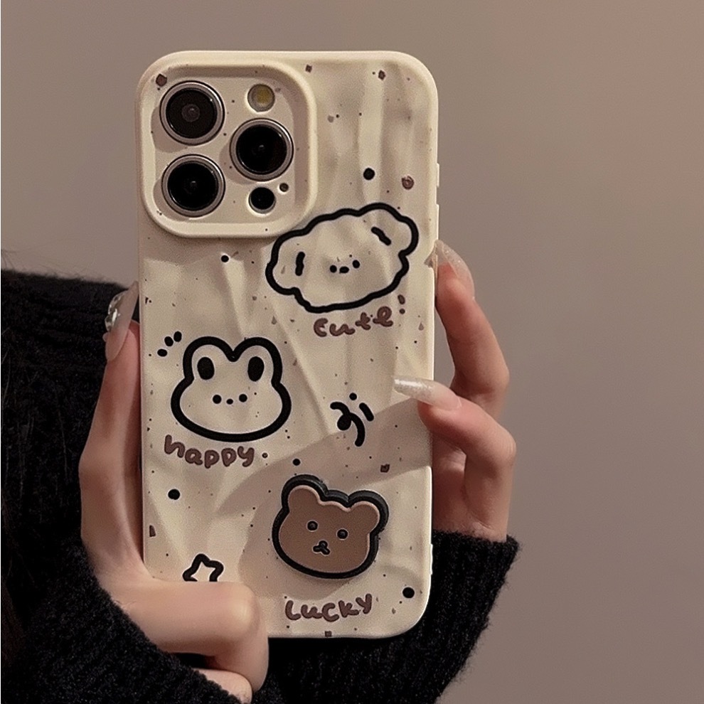 《42857》不規則感狗狗兔子熊熊iphone手機殼