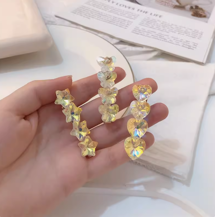 [4 FOR RM10] Bling Bling! Butterfly Heart Star Rhinestone Hair Clip