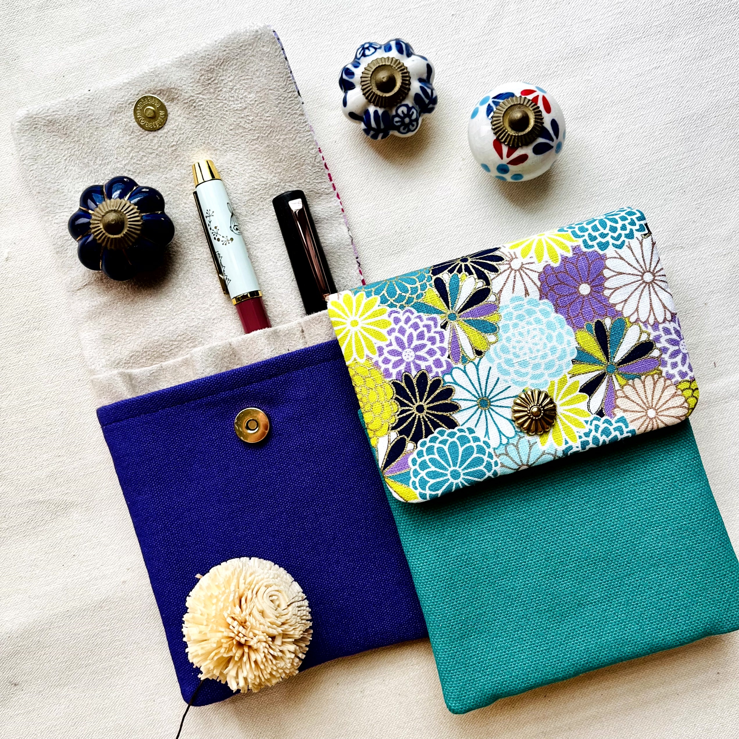 Kyokuhaku 4入上掀筆袋_春花