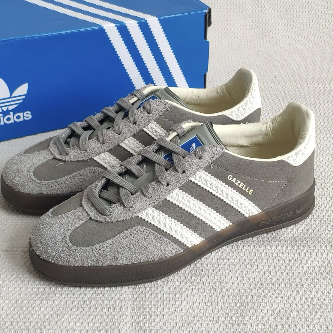 Аdidаs Originals Gazelle Indoor 格雷灰 深灰 鐵灰 麂皮 復古德訓鞋