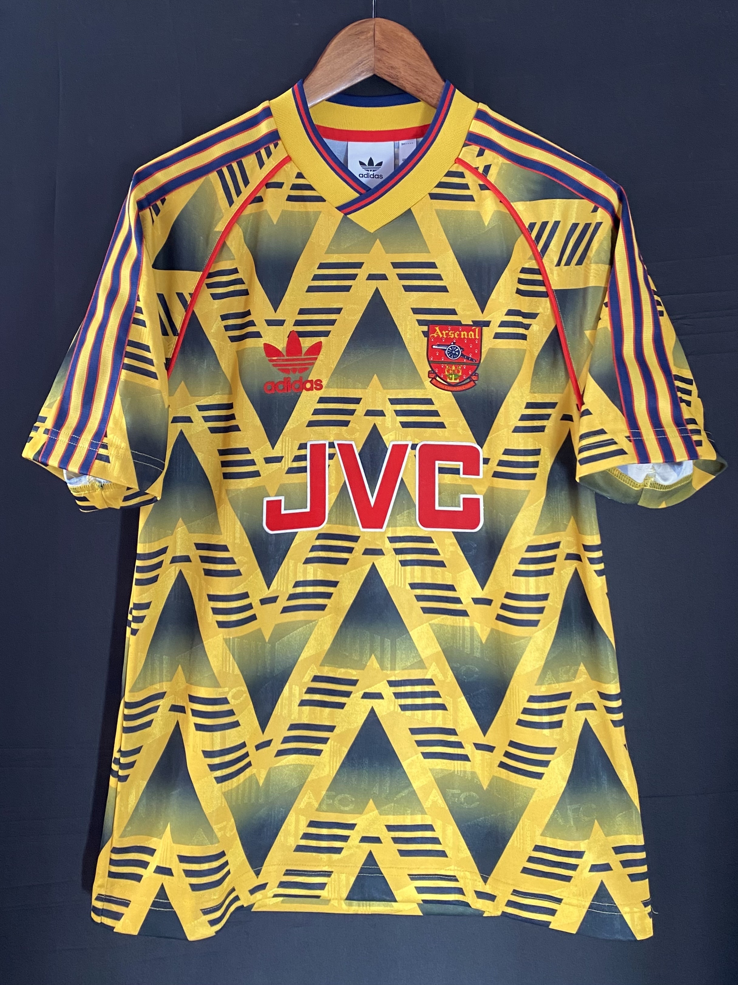 阿仙奴 1991-1993 Adidas Original 復刻版作客球衣