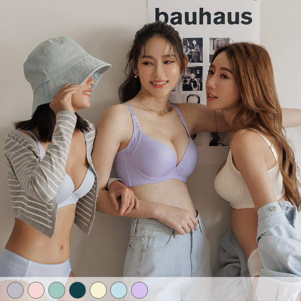 泡泡糖派對。涼爽無痕透氣內衣 A.B.C罩