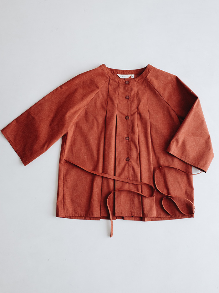 立夏七分袖上衣-山茱萸
