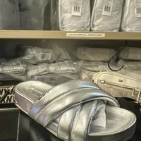 [S] DKNY INDRA-CRISS CROSS,MET NAPPA PU SILVER, K2451869-SIL [FINAL SALE] (SD931)