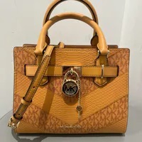 [S] MICHAEL KORS 35R4GHMS1L HAMILTON SM SATCHEL,CIDER MULTI, 196237484260 (SMK924)