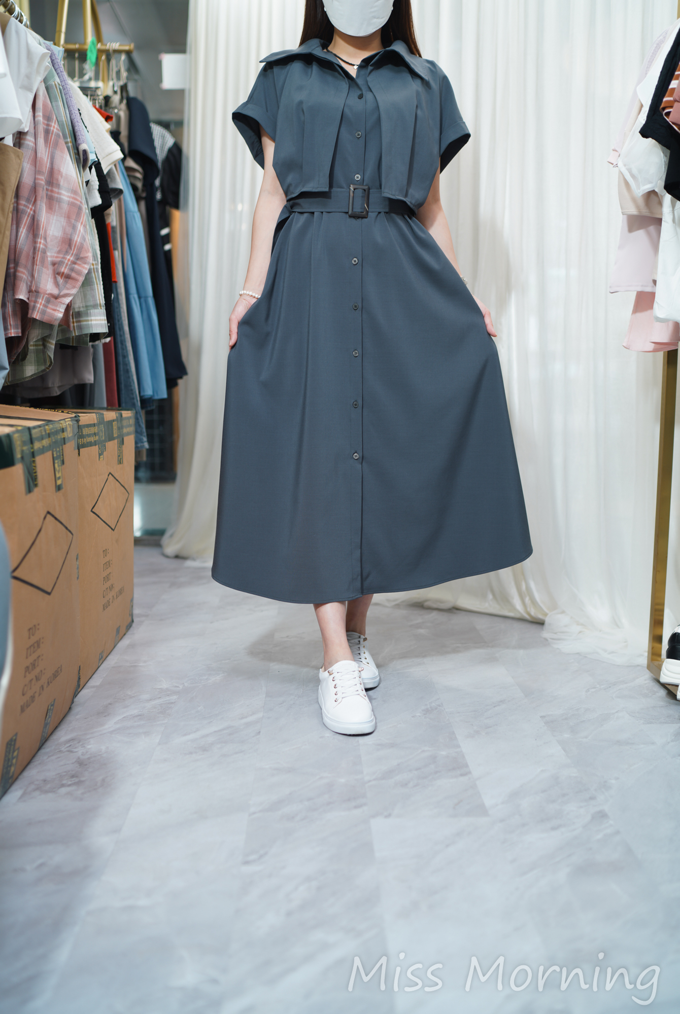 假兩件款連身裙(13869)