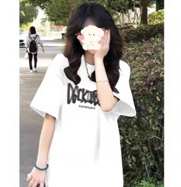 Summer loose and thin short sleeve T (white) [Size: S-2XL] [Contact customer service to confirm the shipping size after placing an order]