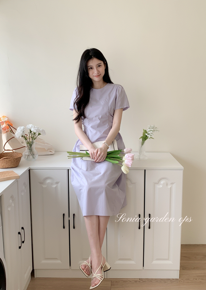 Sonia garden 夏日清新甜美收腰洋裝( 2 colors)