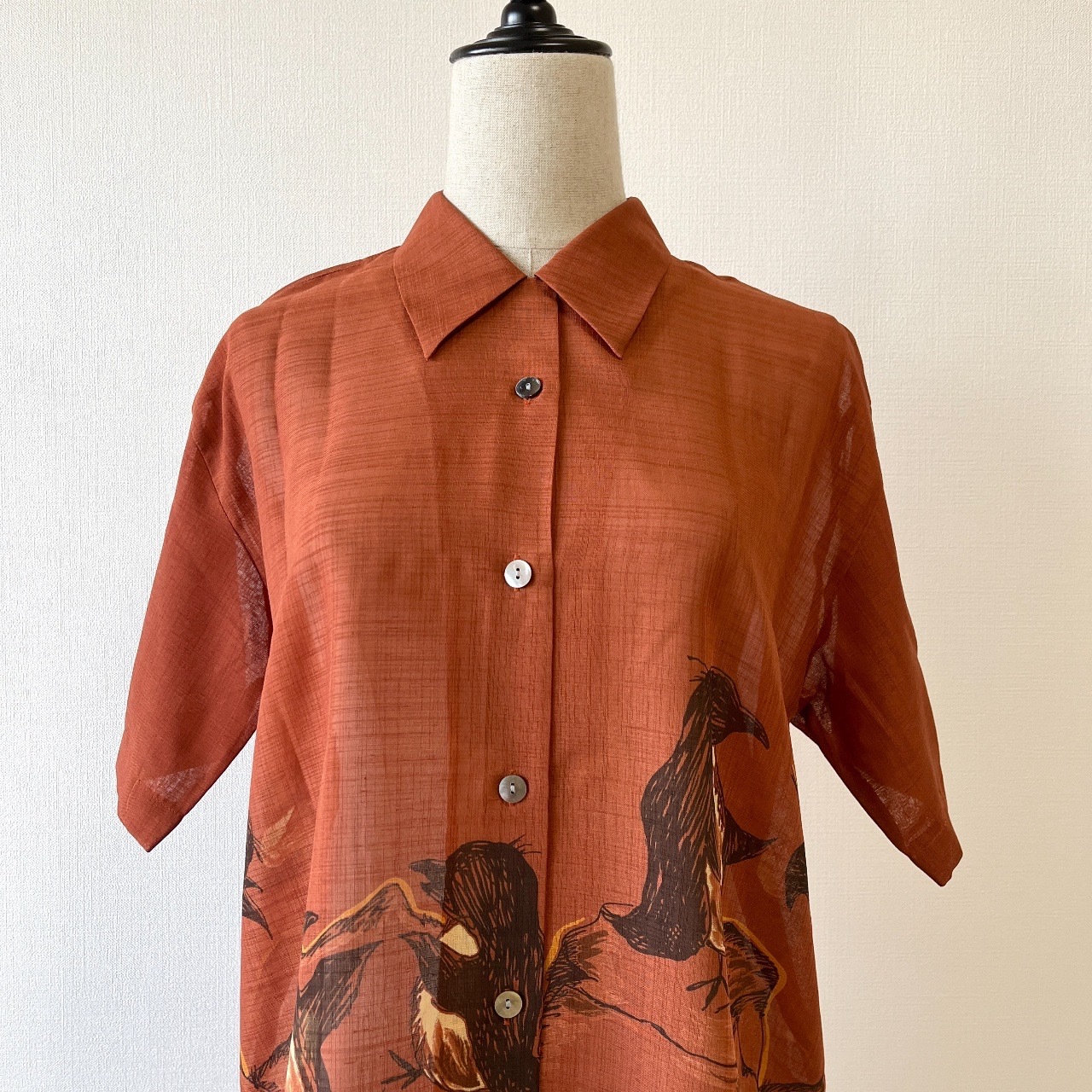 企鵝嬉戲古著上衣