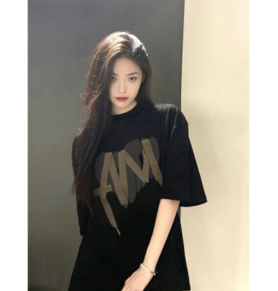 Summer Loose Hong Kong Flavor Short Sleeve T (Black) [Size: S-2XL] [Contact Customer Service to Confirm Shipping Size After Placing an Order]