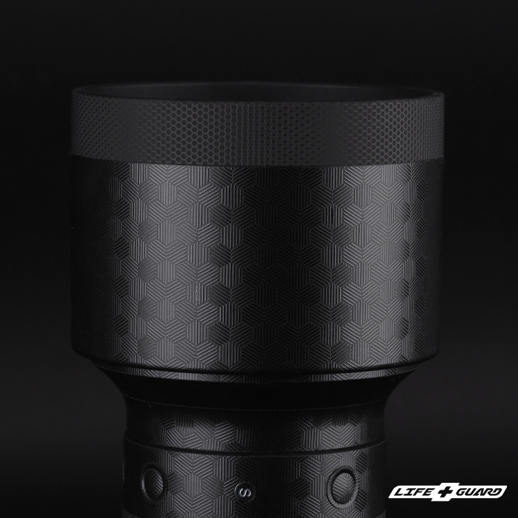 LIFE+GUARD SIGMA 500mm F5.6 貼膜質感特寫，LIFE+GUARD 設計風格