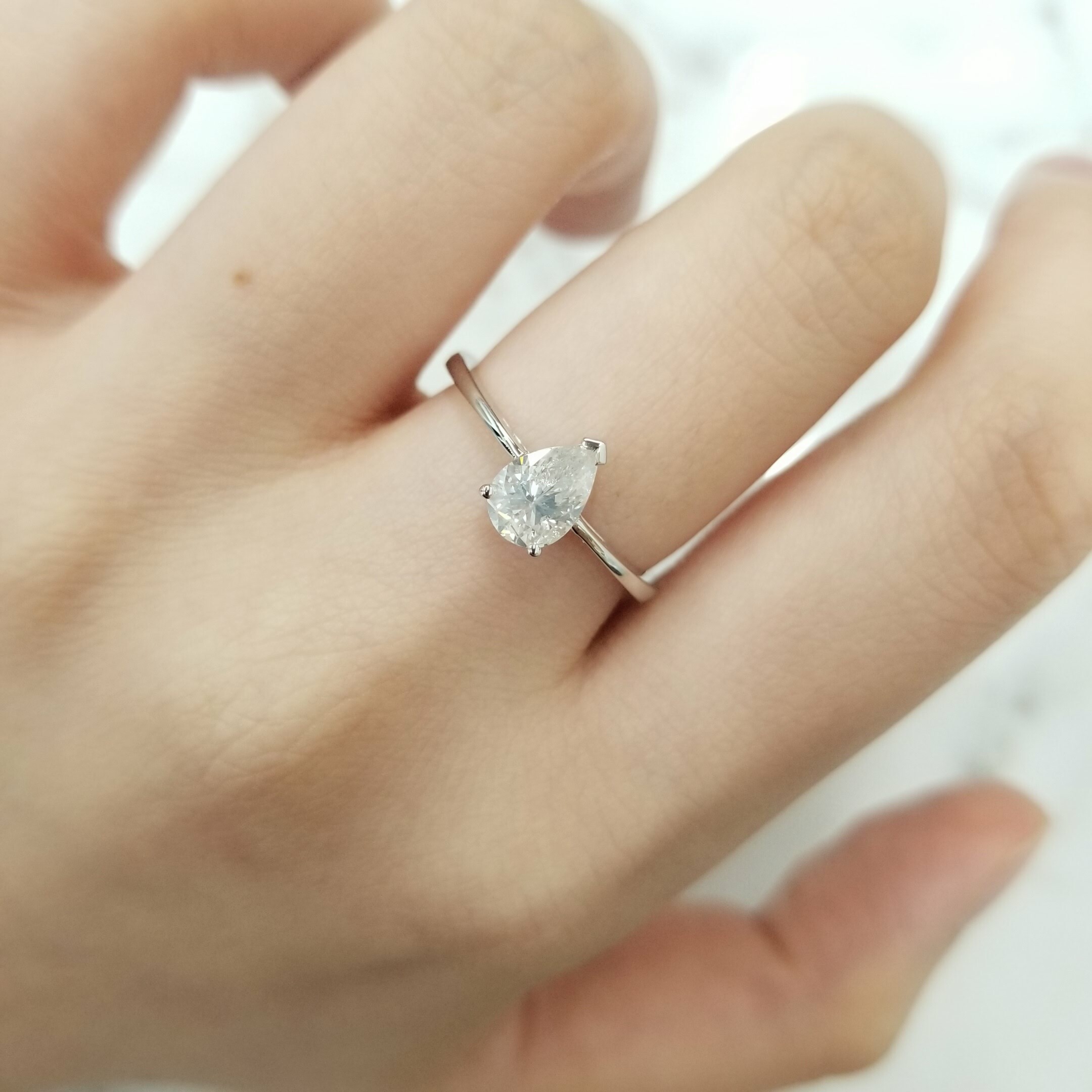 18K White Gold 0.73ct Diamond Ring