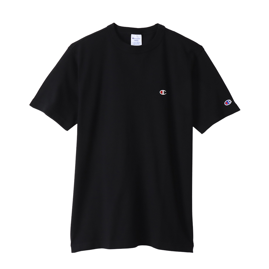 男款 -BASIC 刺繡 LOGO 短TEE-黑色（C3-X352-090）