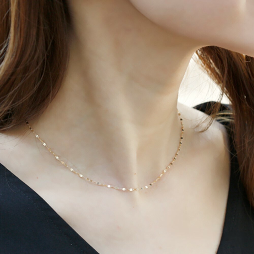 【me.luxe】K10麥穗鍊-39CM