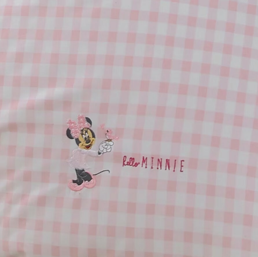 迪士尼床包兩用被組 | 萊賽爾天絲 精梳棉 | 野餐奇遇記 格子款 粉