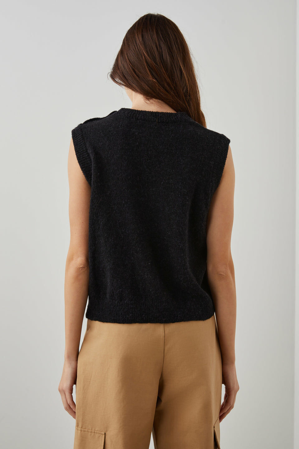 Christie Vest 菱格紋羊駝毛背心