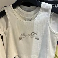 [S] ADLV TANK TOP CROP TWINKLE SCRIPT LOGO,WHITE, ADLV23SS-TKCTWS-WHT (SAV299)