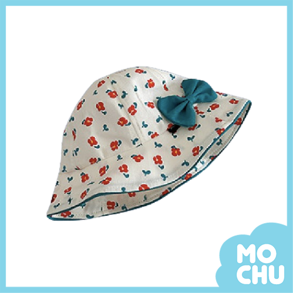 碎花蝴蝶結漁夫帽