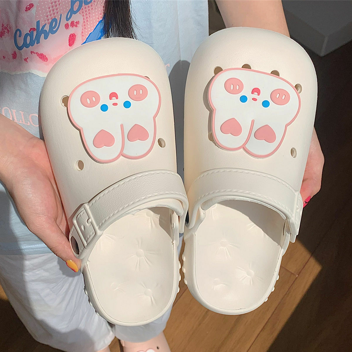 [RHS-60876] Adult cute rabbit home shoes