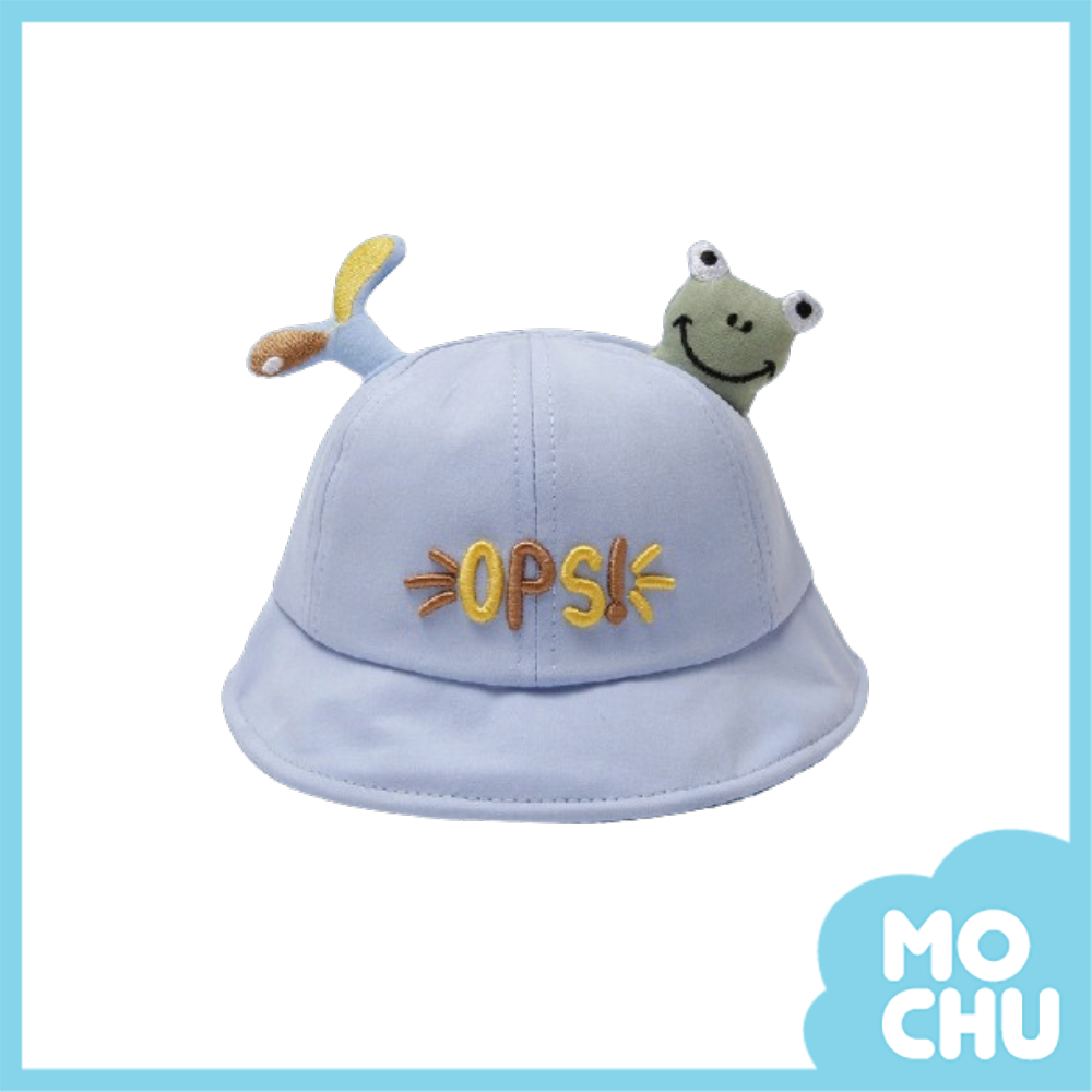 青蛙頭淺藍布帽