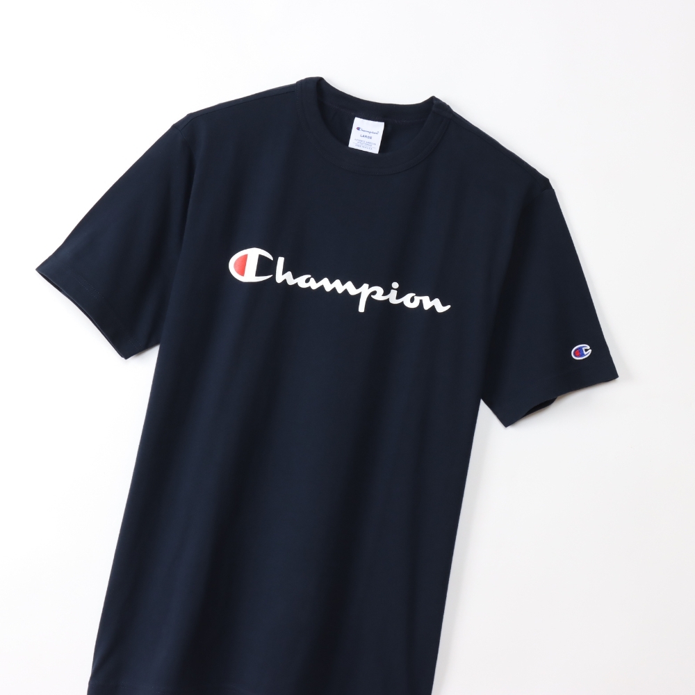 男款-BASIC 經典再現 LOGO 短TEE-深藍色（）