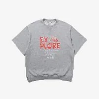 [S] FILA EXPLORE SHORT SLEEVE SWEATSHIRT,LIGHT MELANGE, FS2POD3E03X-LML (SFL444)