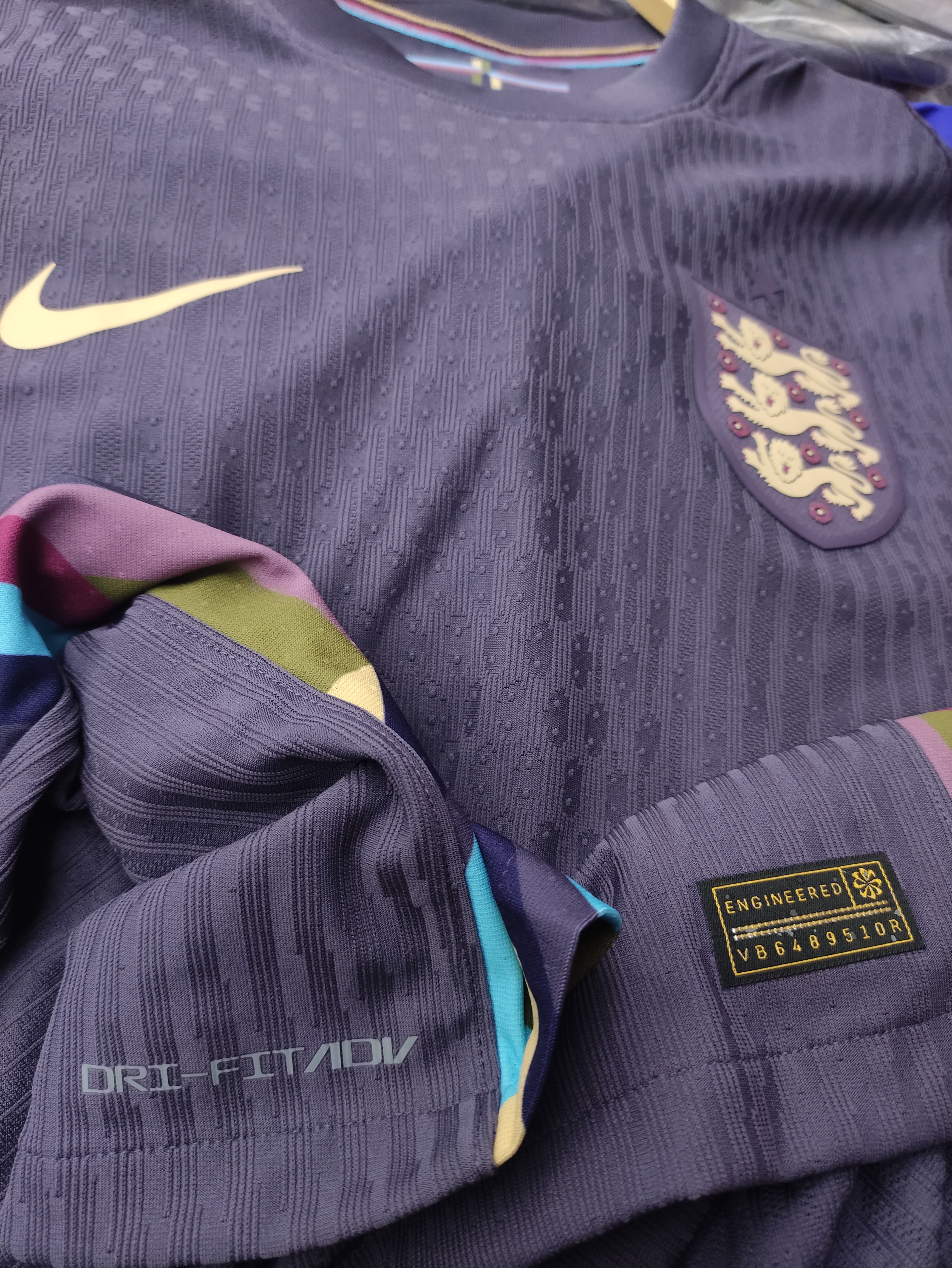 2024英格蘭國家隊作客球員版球衣