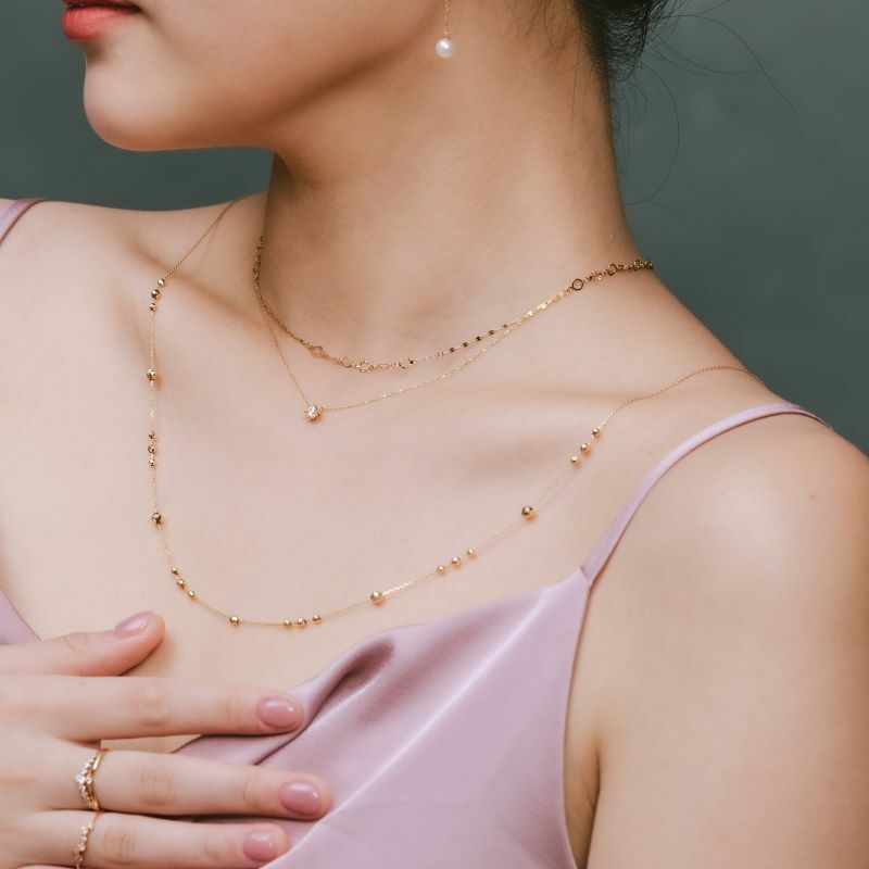 【me.luxe】K10陽光麥穗鍊