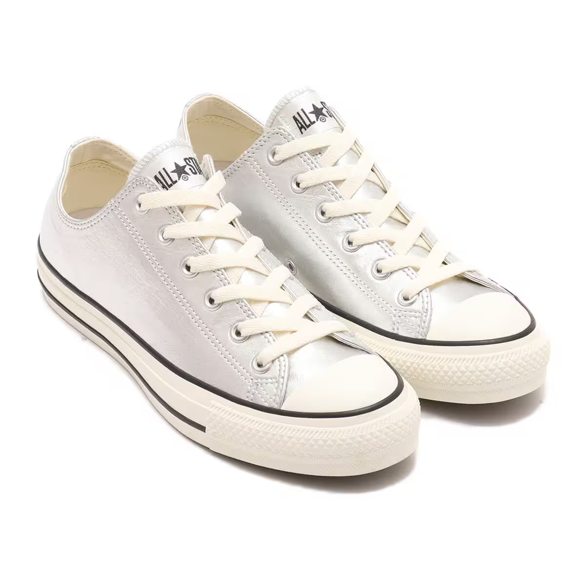 Converse Leather All Star OX 日本限定 Y2K風格 銀色 奶油底 31311880 31311890