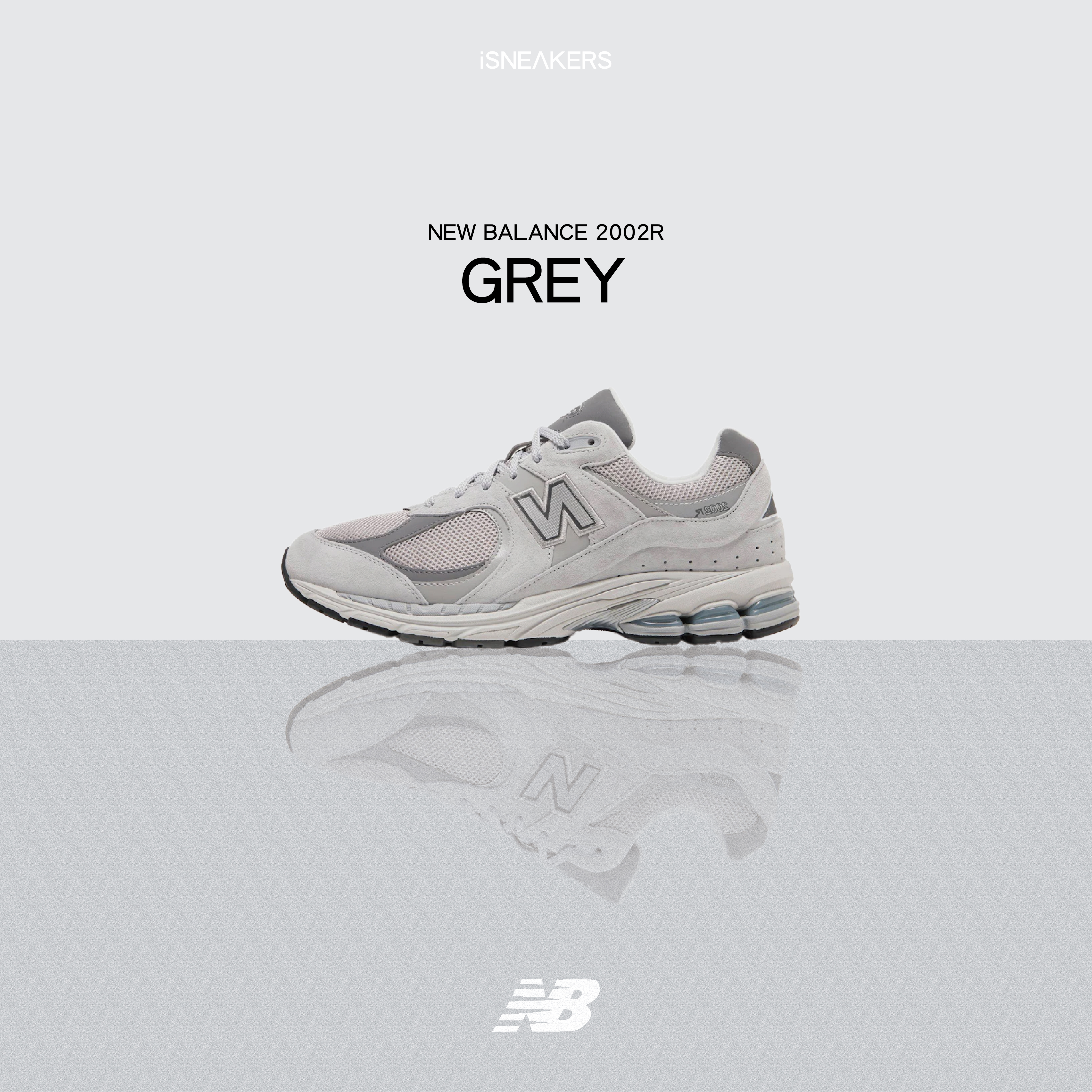 iSNEAKERS｜New Balance 2002R "Grey" 雲霧灰 ML2002R0