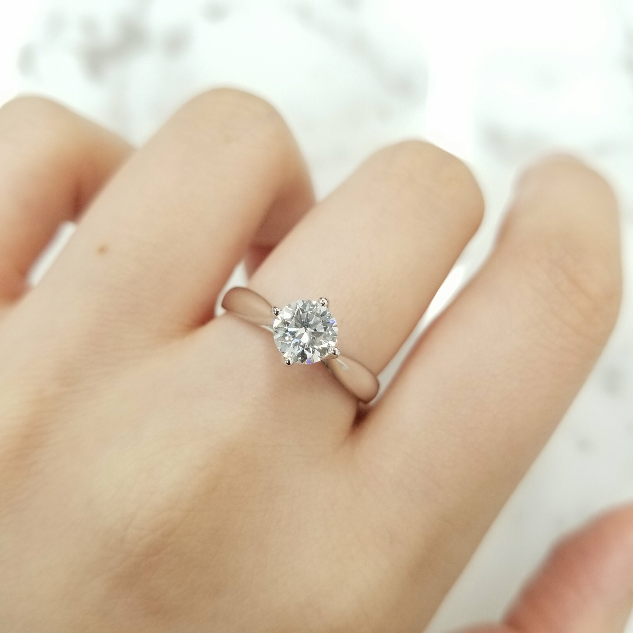 18K White Gold 0.72ct Diamond Ring