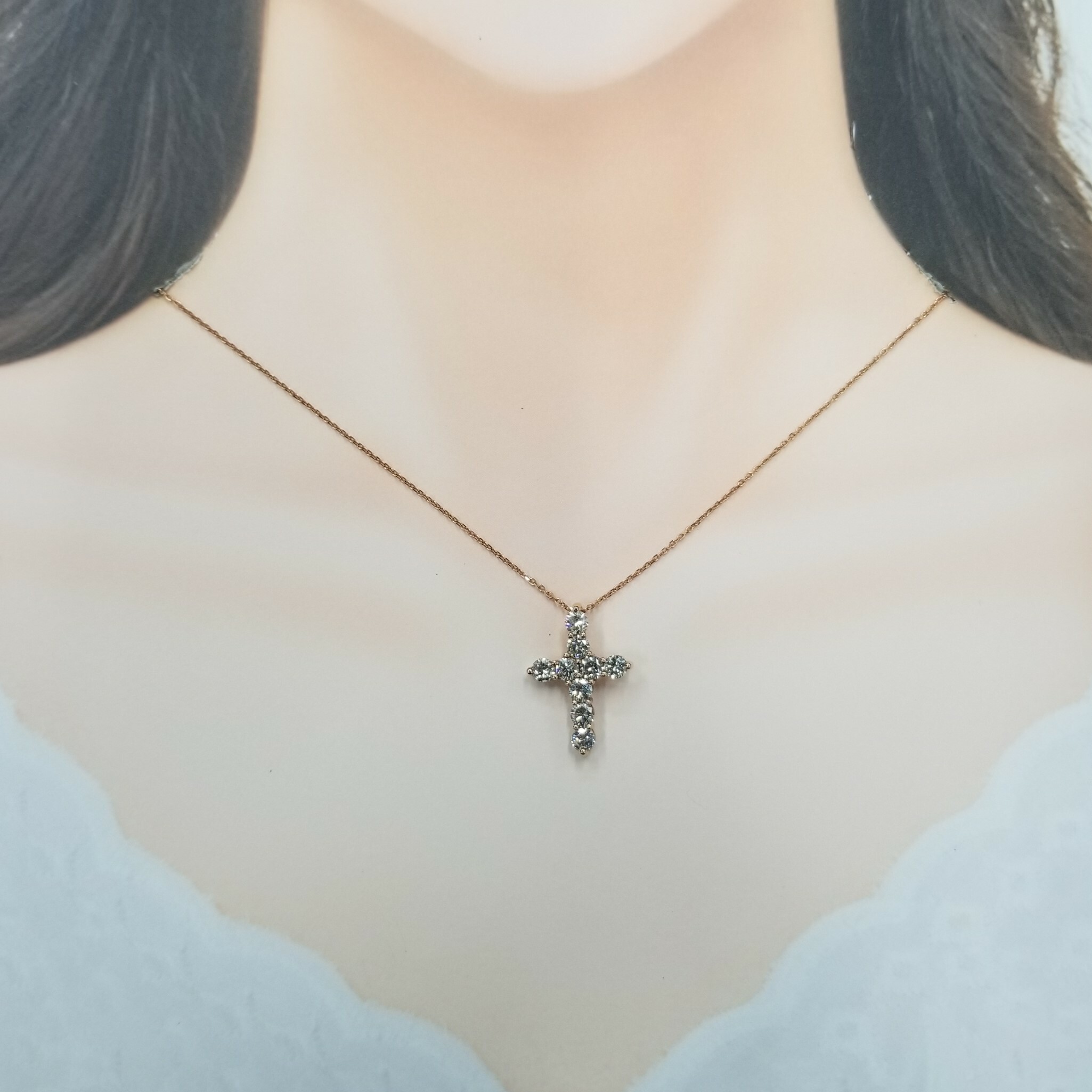 18K Rose Gold 0.50ct Diamond Pendant