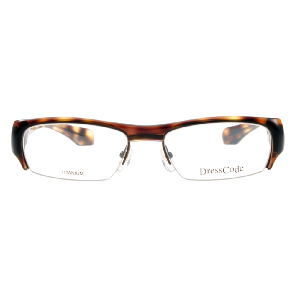 【Dress Code】DC22233 BR 眉形半框光學眼鏡