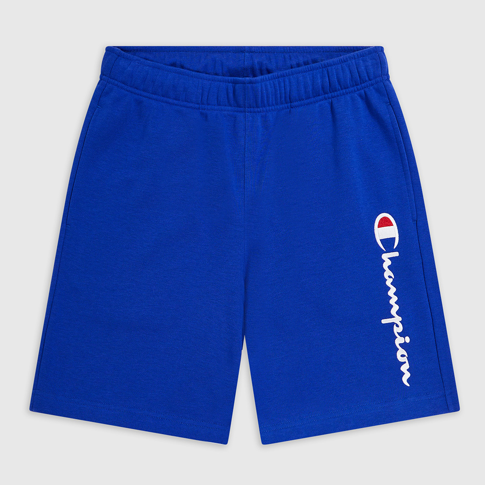 男款-LEGACY 休閒側邊LOGO 百慕達短褲-藍色（219904-BS003）