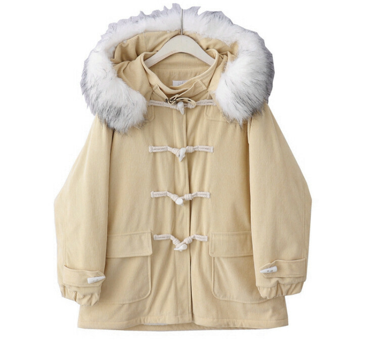 Hot selling hooded coat [age-reducing yellow] [one size fits all]
