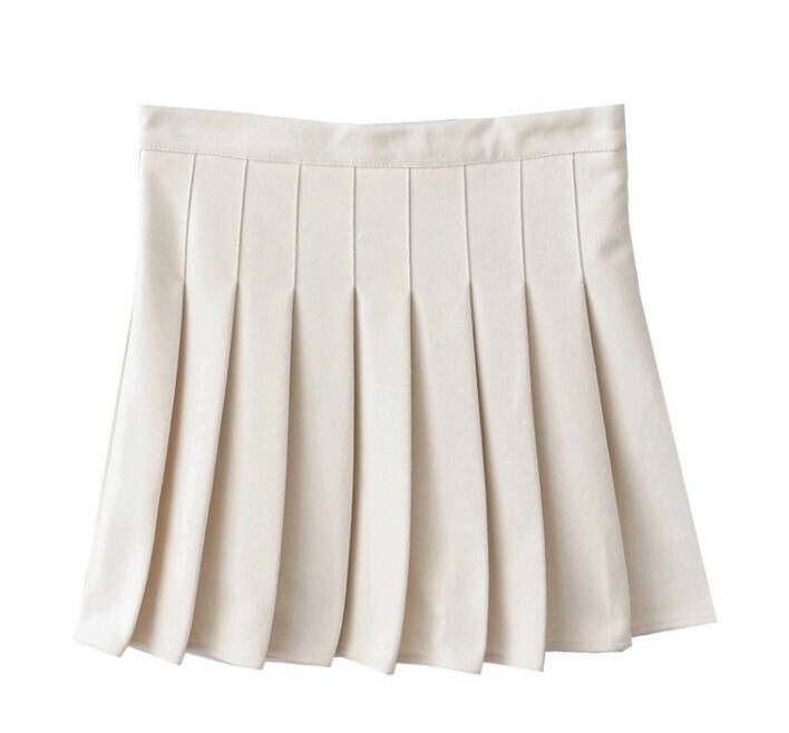 Hot selling woolen skirt [apricot white] [Size-XL] (please contact customer service to confirm the delivery size after placing the order)