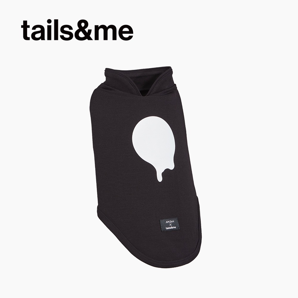 tails&me 尾巴與我｜APUJAN尾巴探險記 墨點高領背心—黑