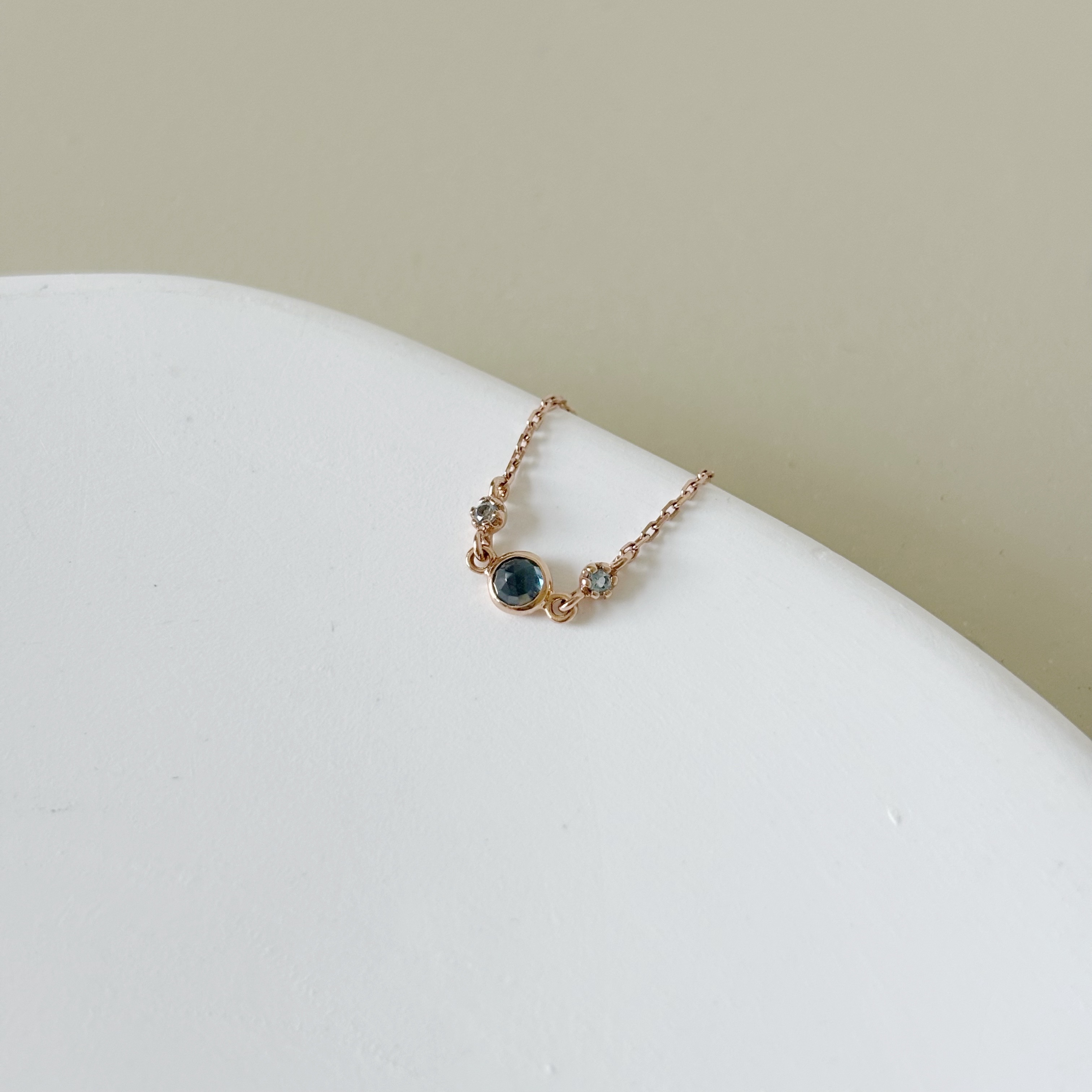 14k blossom倫敦托帕石可調式鍊戒