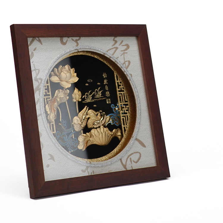 鹿港窯禮品館│怡然自樂│新居落成,結婚賀禮,退休禮物,開業送禮,開業開市,金箔畫,晉陞祝福,公司禮品,居家擺飾