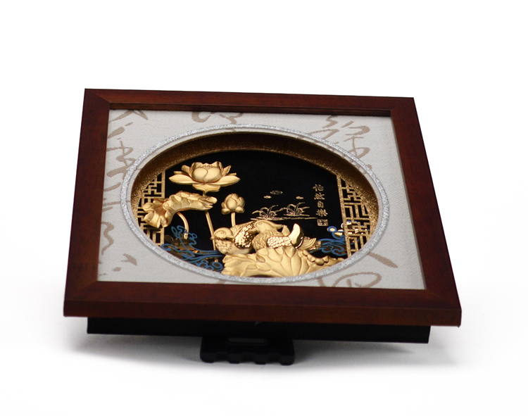 鹿港窯禮品館│怡然自樂│新居落成,結婚賀禮,退休禮物,開業送禮,開業開市,金箔畫,晉陞祝福,公司禮品,居家擺飾