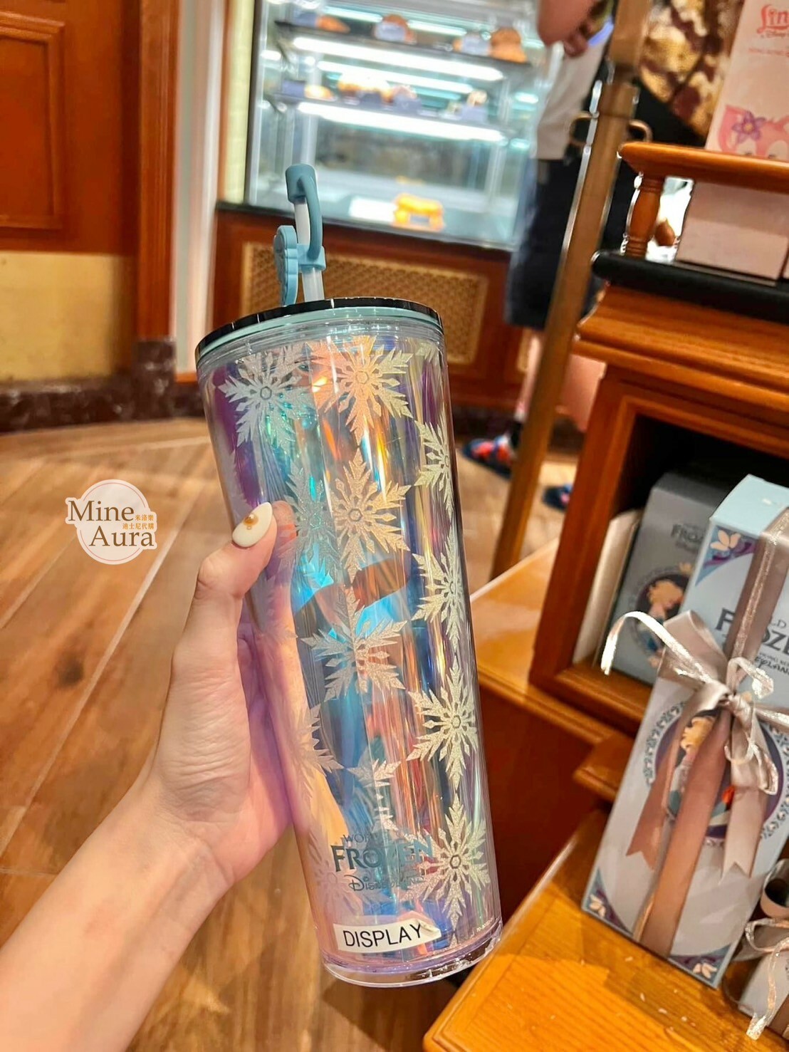 (現貨) 星巴克 Starbucks 樂園限定 World of Frozen 限定 艾莎 Elsa 安娜Anna 雪花圖案 吸管 水杯 冰雪奇緣 Frozen -香港迪士尼樂園