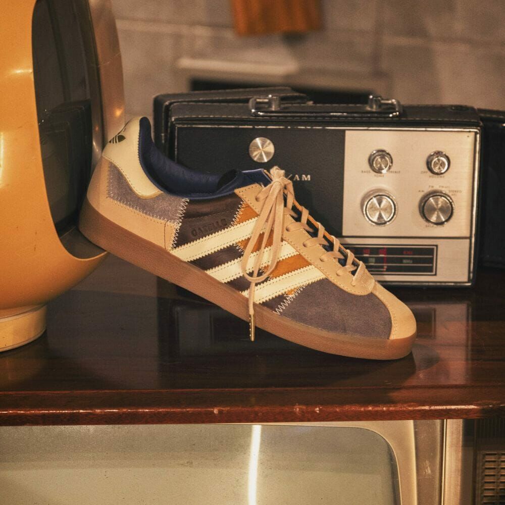 Adidas Originals Gazelle 85 x atmos TSUGIHAGI 日本限定 聯名款 卡其 拼接 復古鞋 II0002