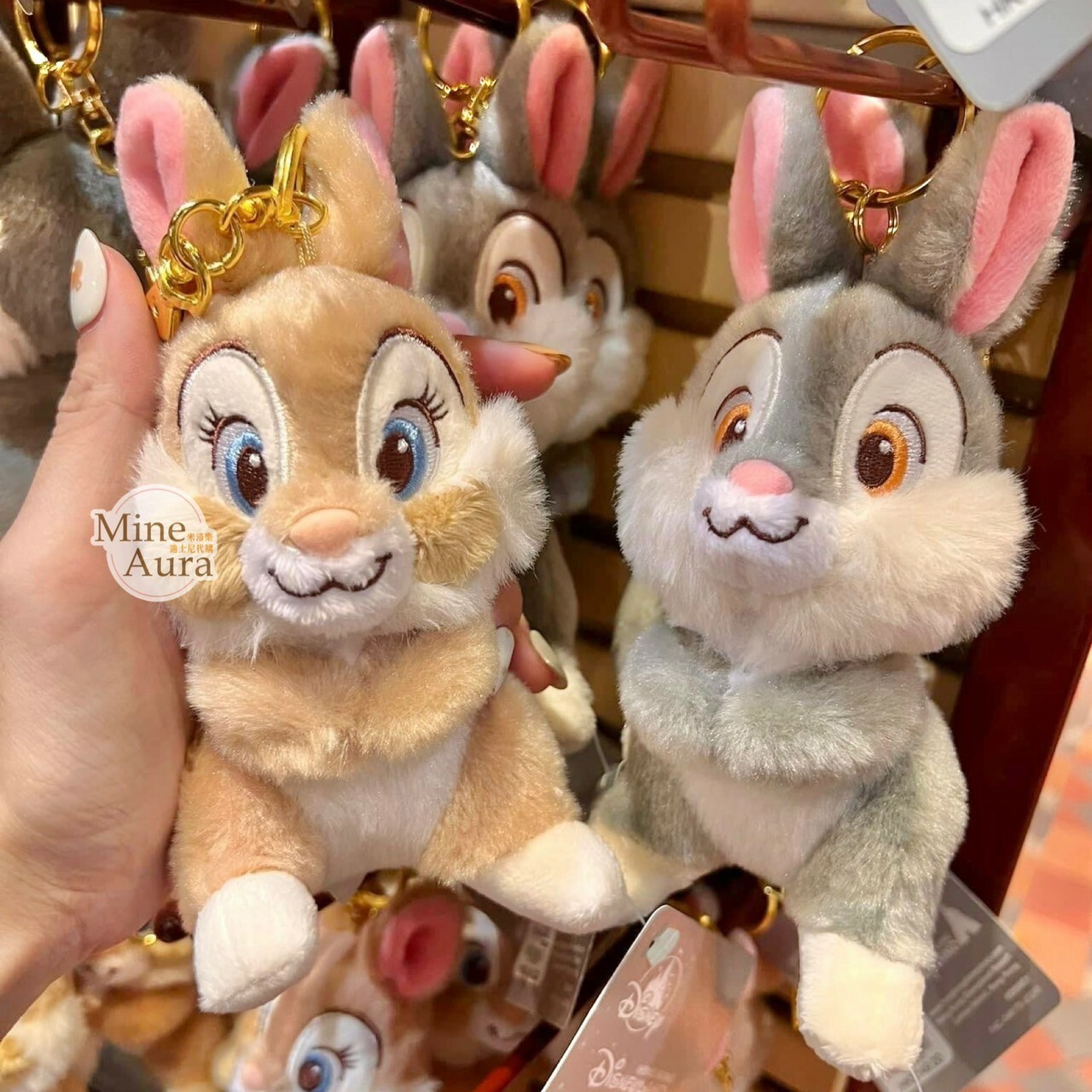 桑普兔 Thumper 邦尼兔 Miss Bunny 絨毛 鑰匙圈 吊飾 小鹿斑比 Bambi -香港迪士尼樂園