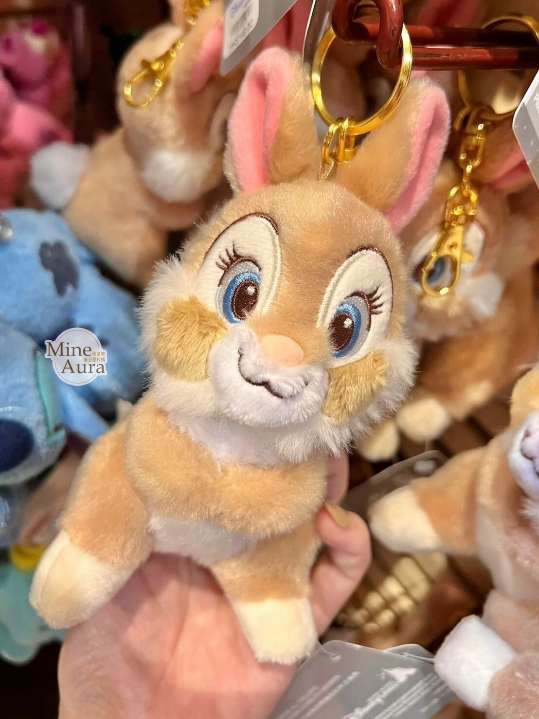 桑普兔 Thumper 邦尼兔 Miss Bunny 絨毛 鑰匙圈 吊飾 小鹿斑比 Bambi -香港迪士尼樂園